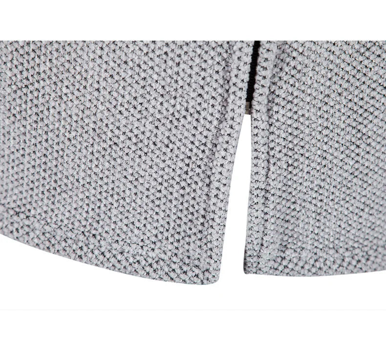 New Mens Long Sleeve Hooded Sweater for Men Zipper Sweatshirts Oversize Streetwear Warm Solid Color Autumn Jacket Hoodie Men 