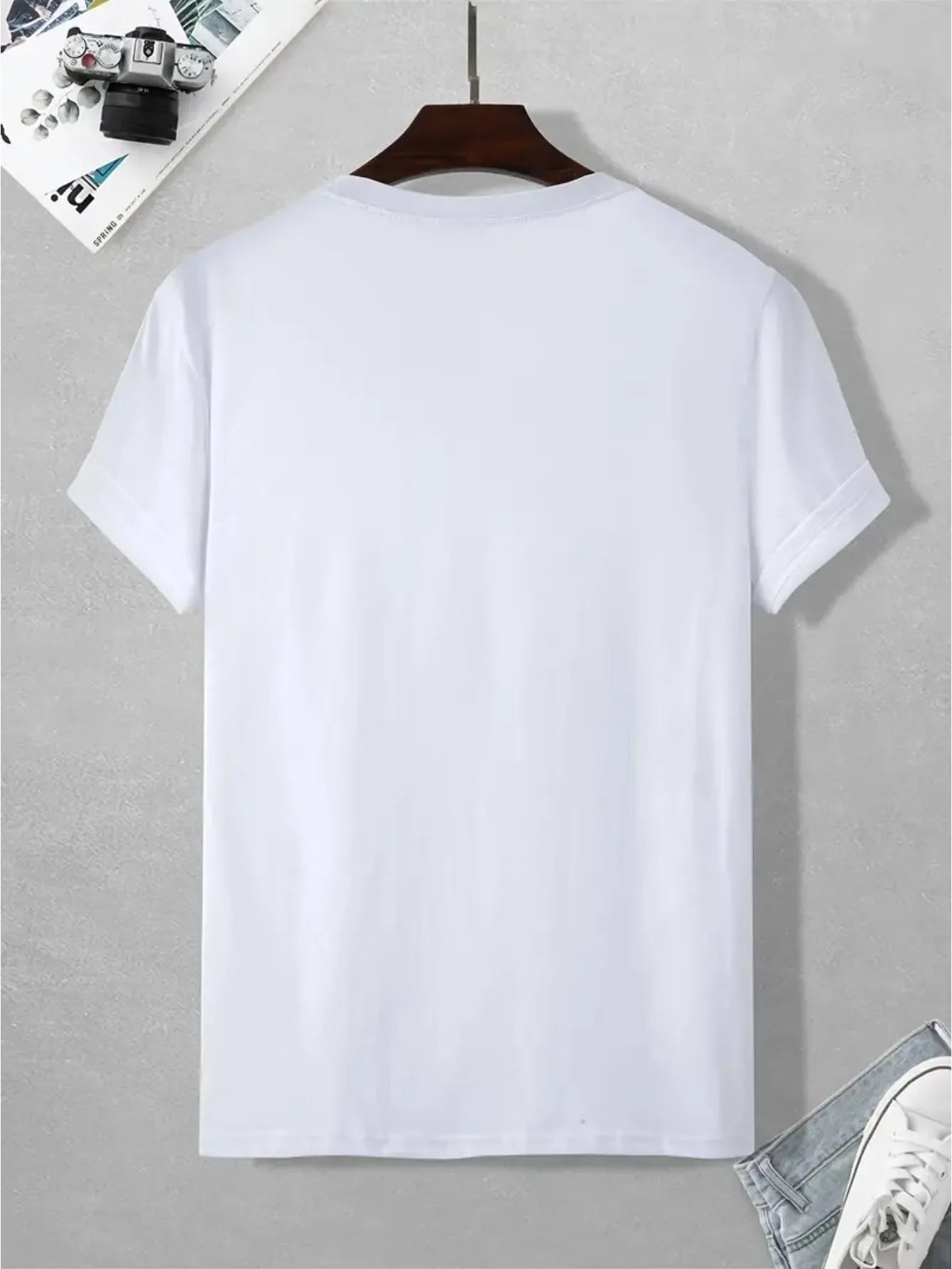 Summer men's 100% cotton casual sports loose plus MILANO print comfortable shopping round neck short sleeved T-shirt top