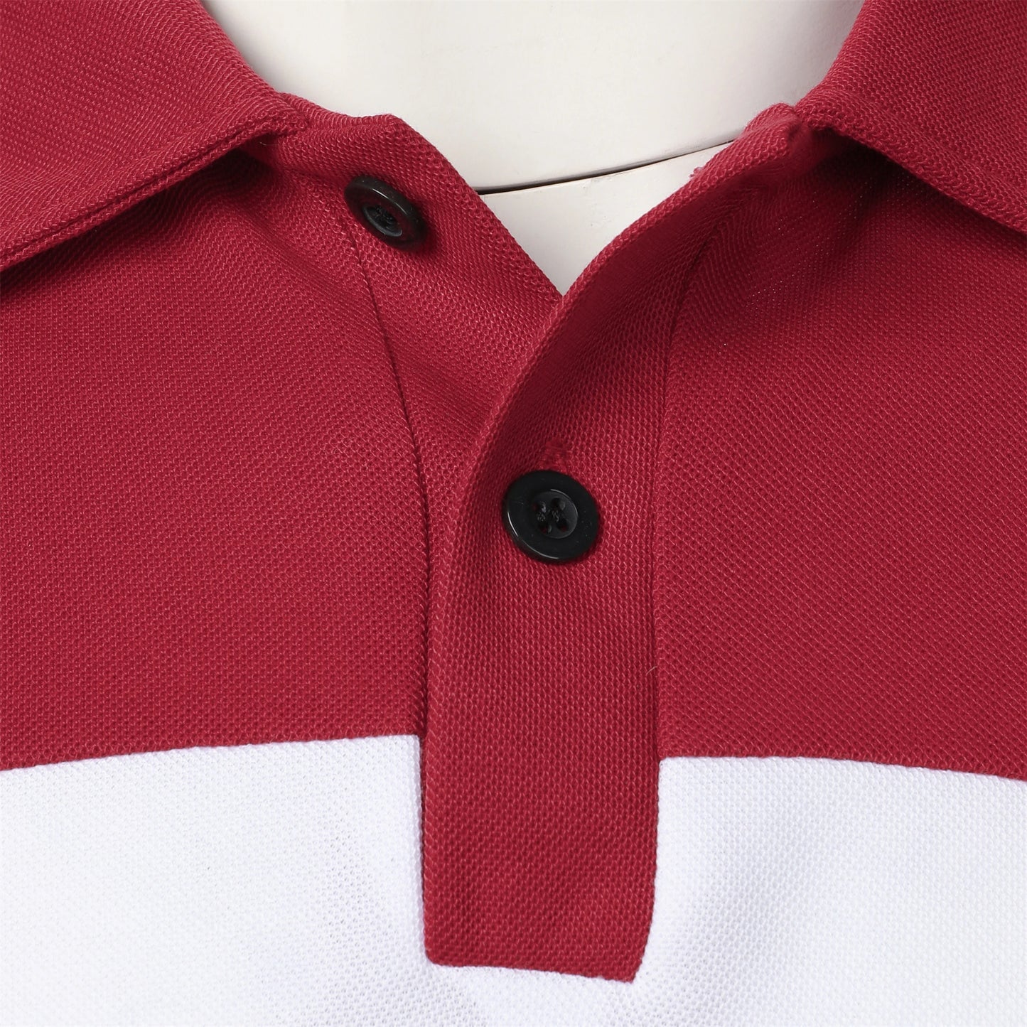Men's short sleeve chest three stripes color matching fashion with men's lapel short sleeve men's fashion casual top T-shirt