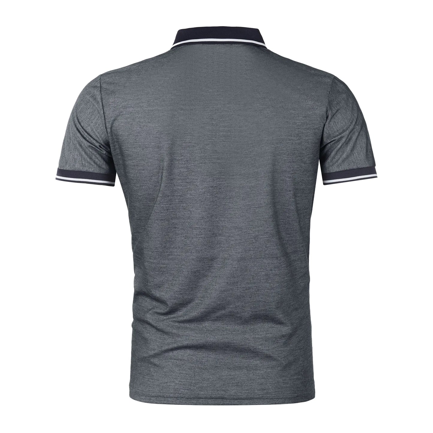 Men's short-sleeved top Short-sleeved daily casual lapel casual short-sleeved button-down T-shirt Men's casual top T-shirt