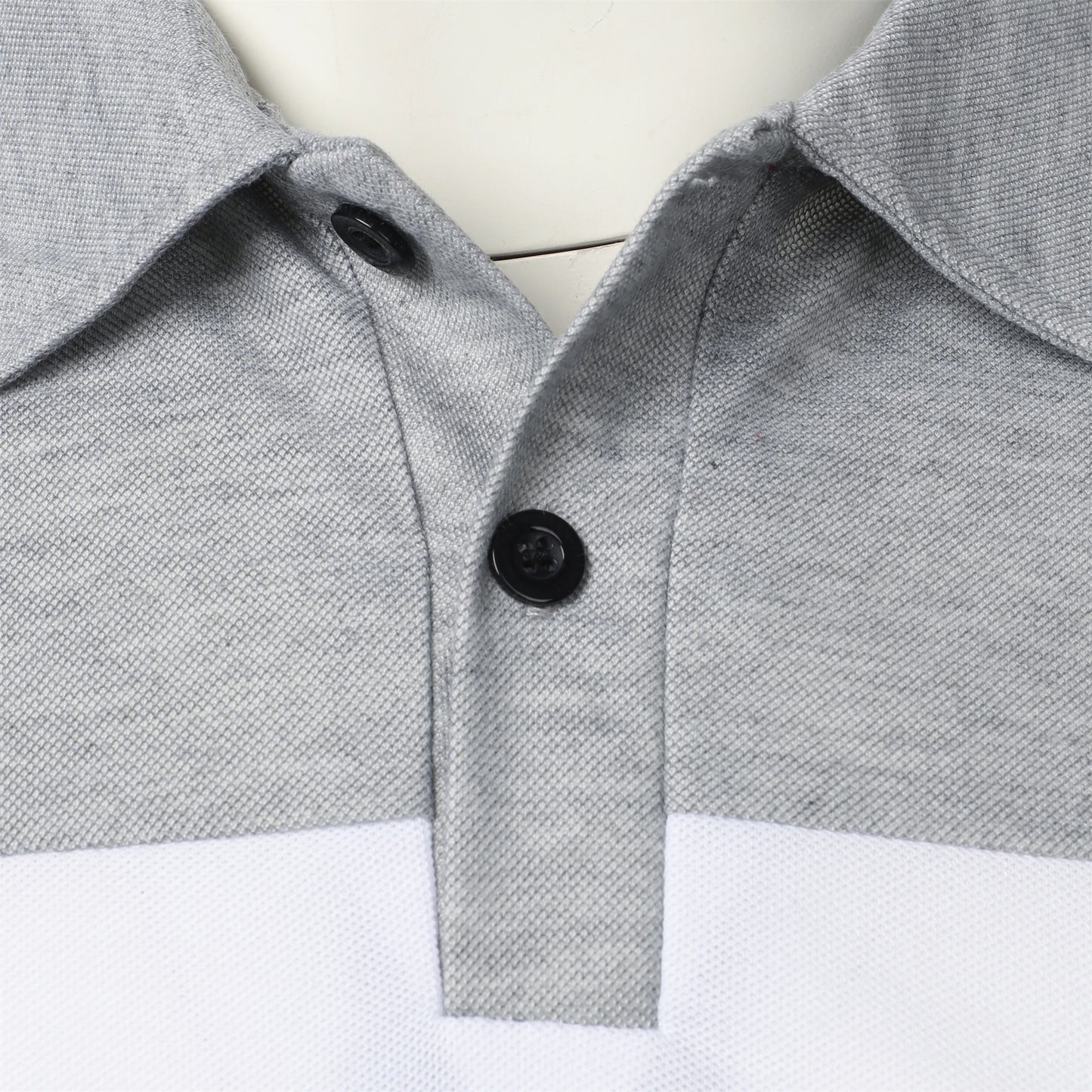 Men's short sleeve chest three stripes color matching fashion with men's lapel short sleeve men's fashion casual top T-shirt