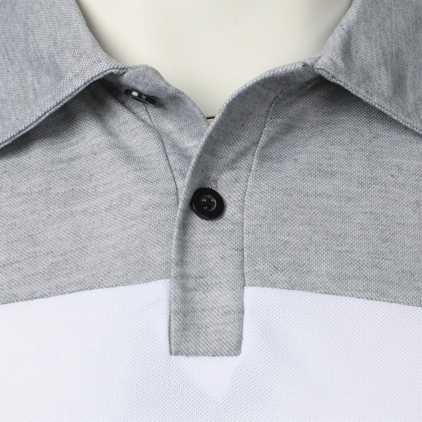 Men's short sleeve chest three stripes color matching fashion with men's lapel short sleeve men's fashion casual top T-shirt