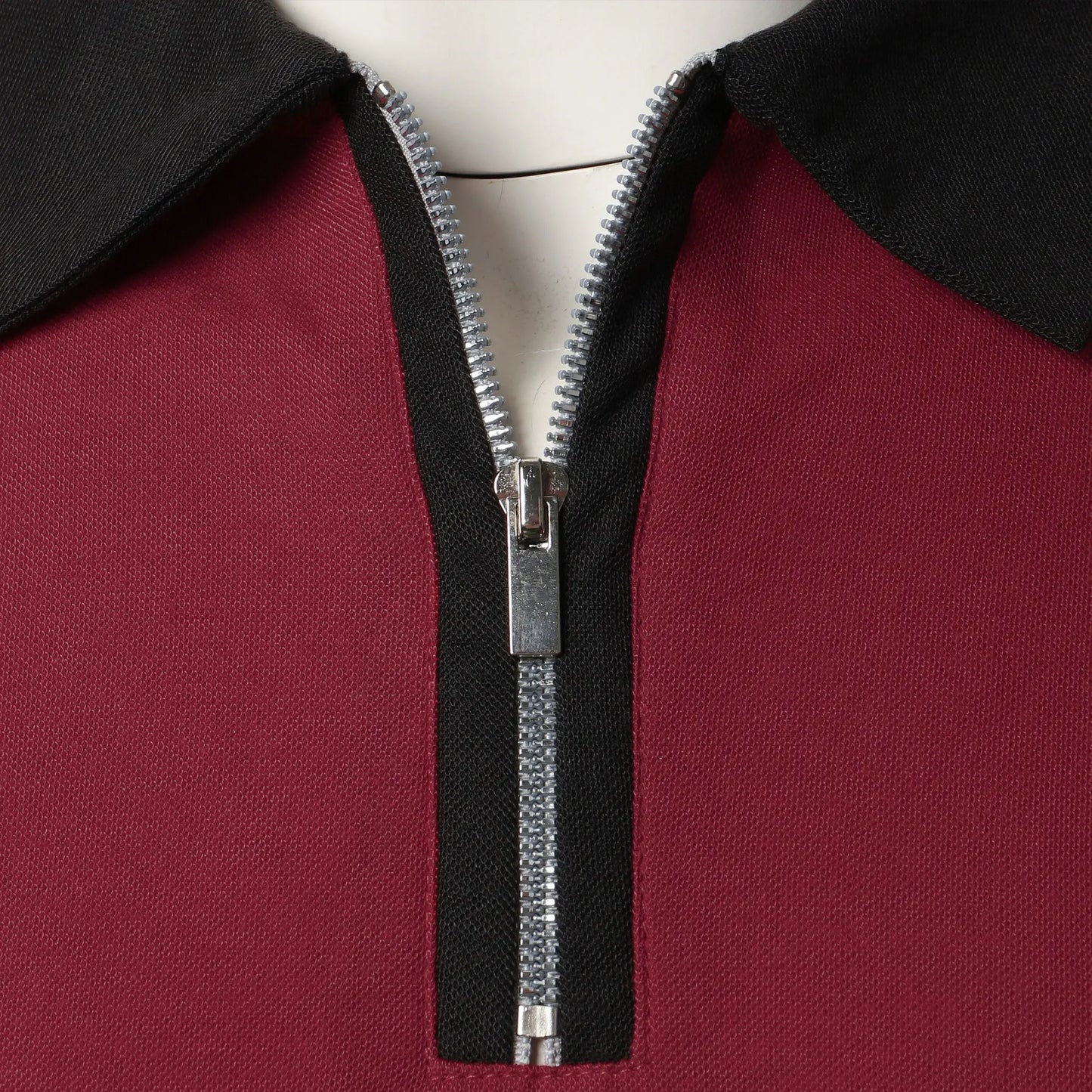 Men's Fashion Casual top Short Sleeve color with stylish zipper with men's lapel short sleeve top T-shirt Fashion short sleeve