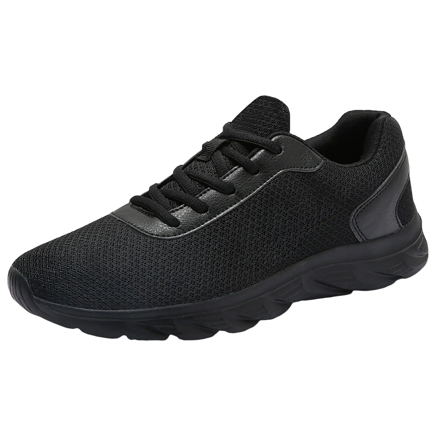 Mens Leather Sneaker Sports Shoes Simple Solid Color Fashion Summer New Pattern Mesh Breathable Classic Sneaker Zapatillas