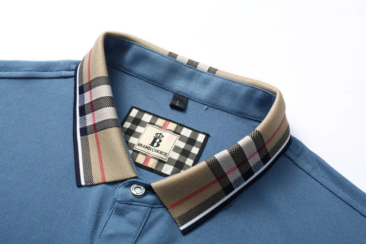 Men's short sleeved luxury brand POLO shirt summer new jacquard design fashionable classic golf top soft breathable T-shirt
