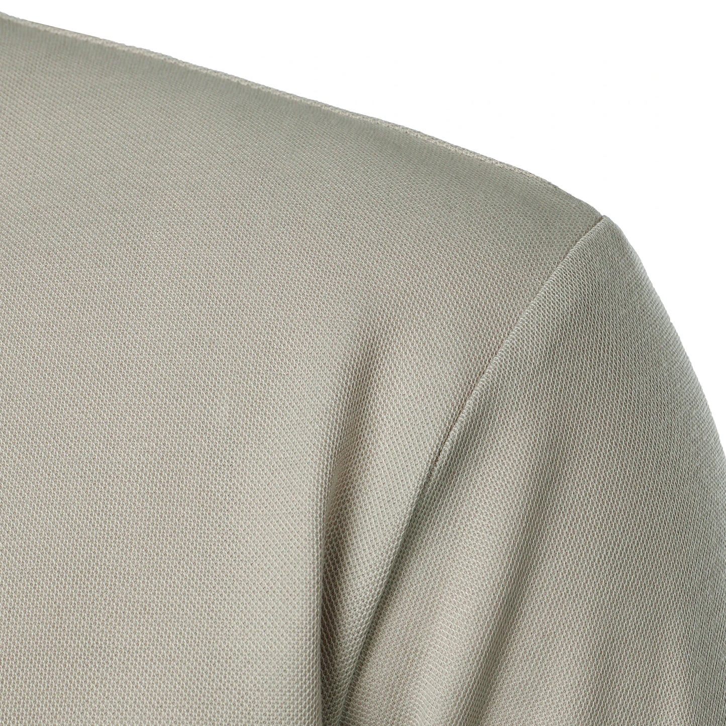 Men's solid color short-sleeved stand collar T-shirt casual top