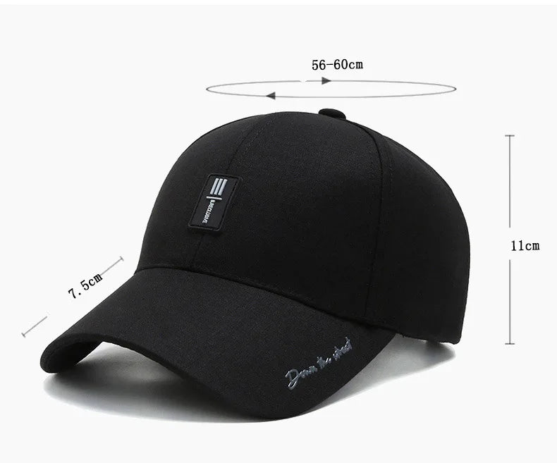 Baseball Cap Mens Fathers Truck Drivers Cap Sports Four Seasons Leisure Sunshade Mens Baseball Cap
