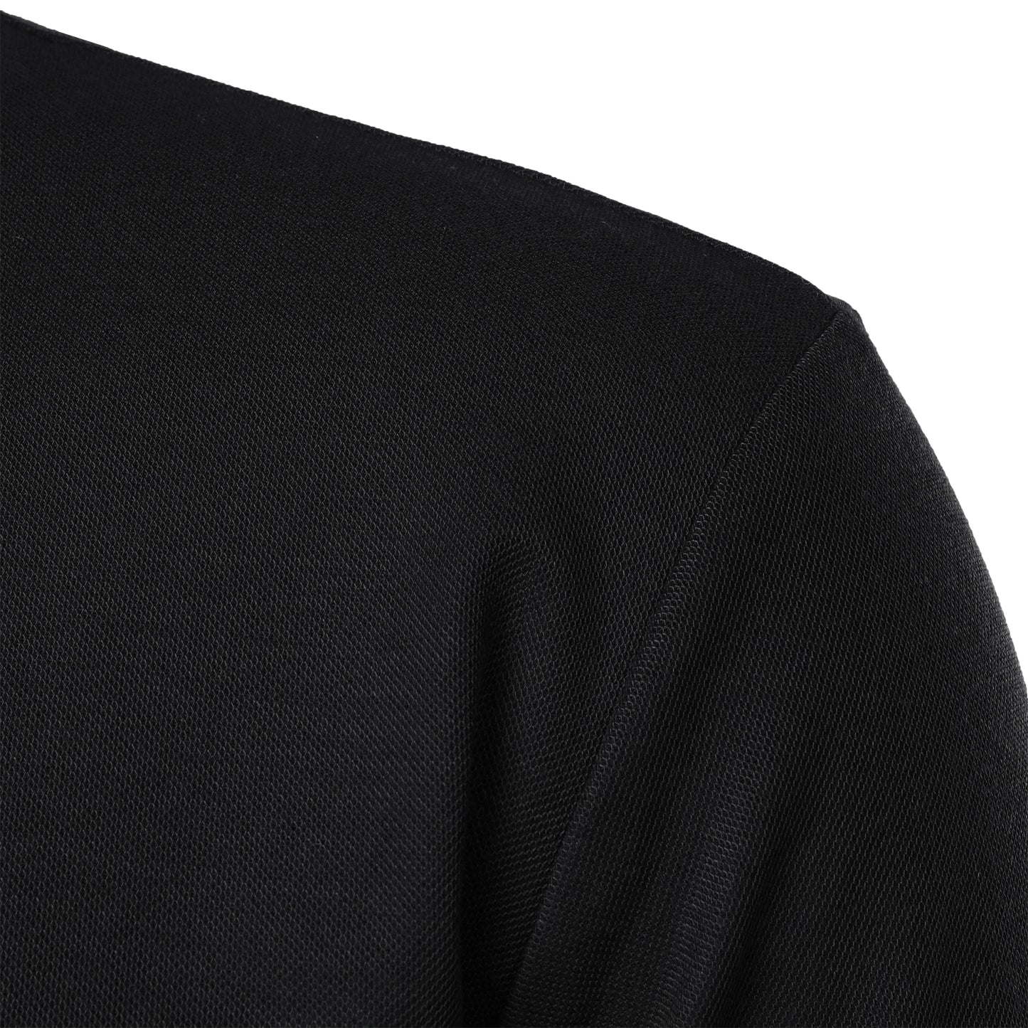 Men's solid color short-sleeved stand collar T-shirt casual top