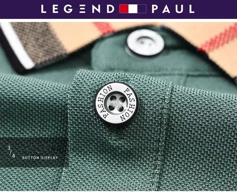 Men's short sleeved luxury brand POLO shirt summer new jacquard design fashionable classic golf top soft breathable T-shirt