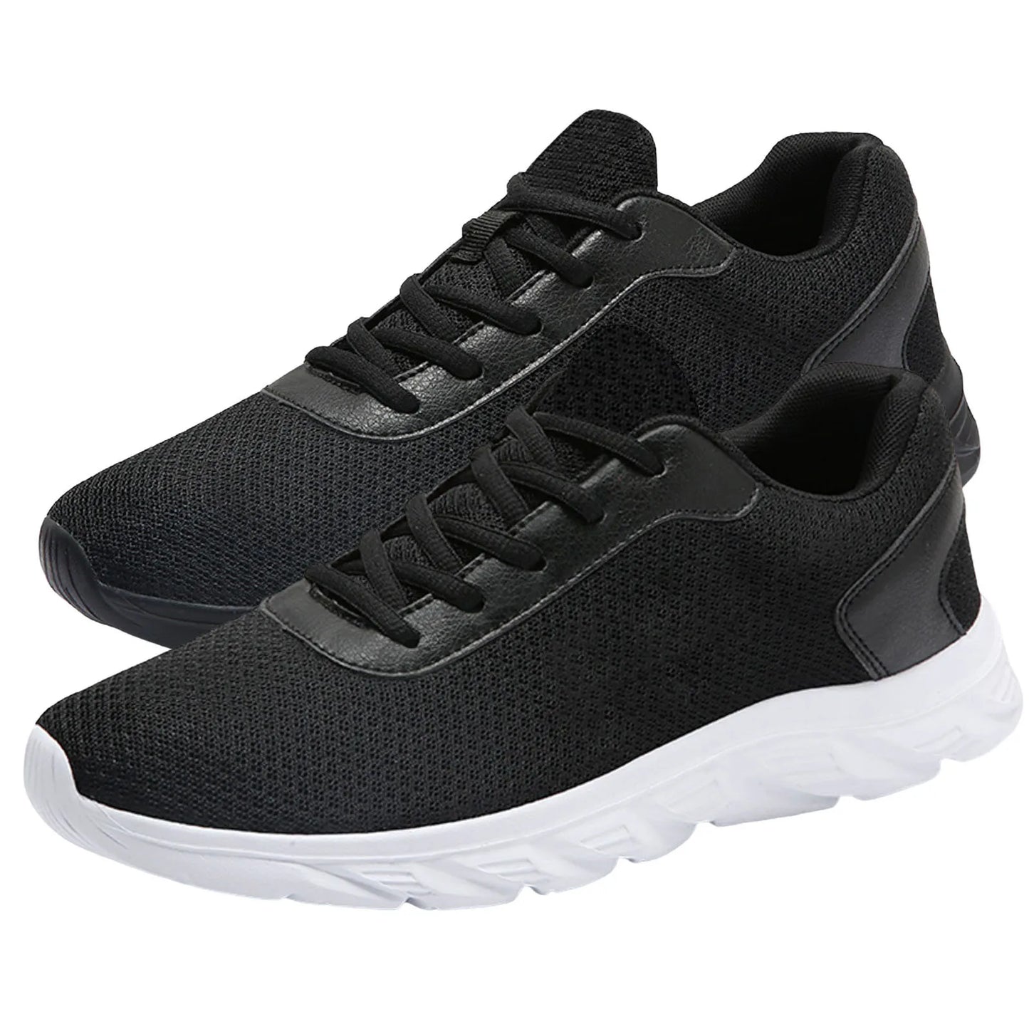 Mens Leather Sneaker Sports Shoes Simple Solid Color Fashion Summer New Pattern Mesh Breathable Classic Sneaker Zapatillas