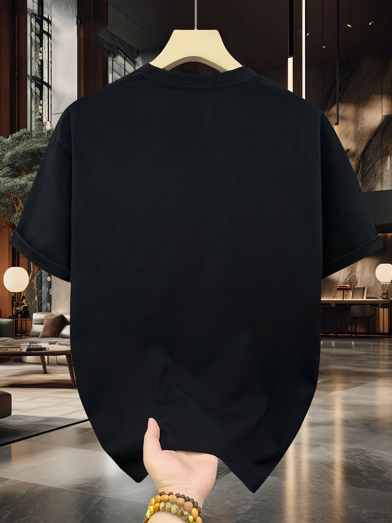 Men's summer 100 cotton fashionable casual loose plus size shark pattern printed sports round neck short sleeved T-shirt top