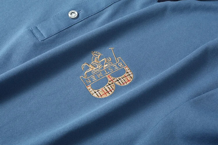 Men's short sleeved luxury brand POLO shirt summer new jacquard design fashionable classic golf top soft breathable T-shirt